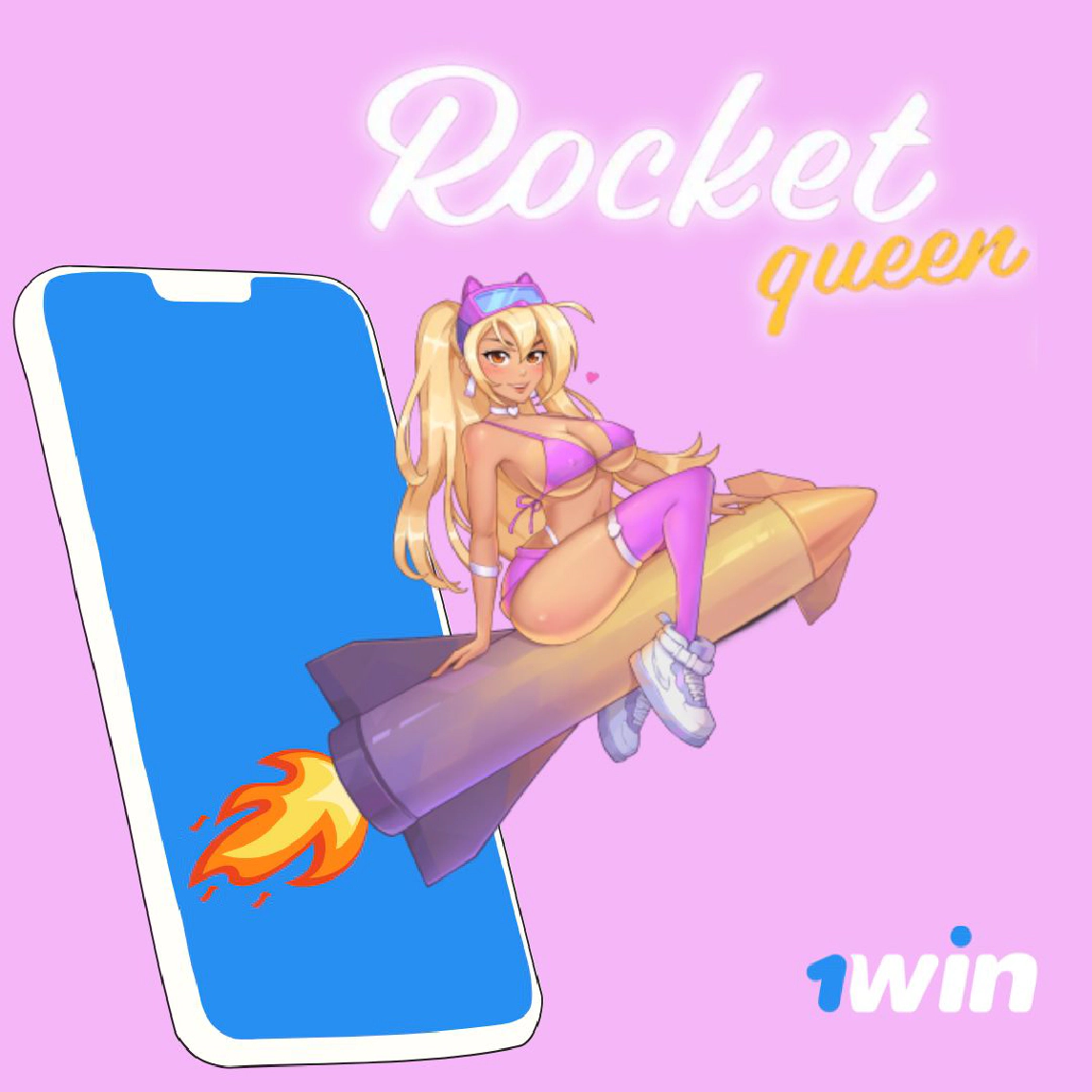 1win kazinoda Rocket Queen slot oyunu