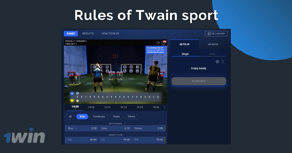Twain sport 1win में खेल के नियम