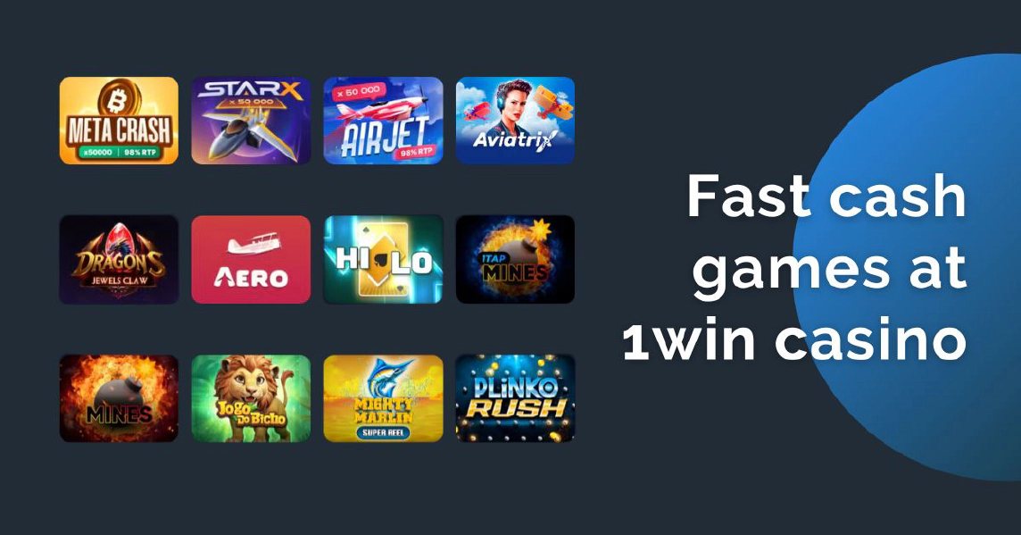 Best fast games on 1win